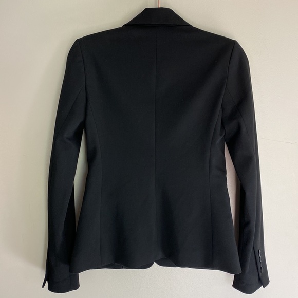 Express Notch Collar One Button Blazer - Black - 2 - Picture 6 of 9